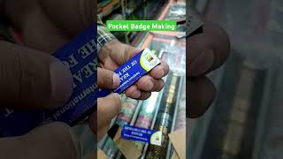 how to make Acrylic pocket Badges at home badge acrylic viral shorts [upl. by Noterb]