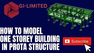 how to model One Storey Building In Prota structure [upl. by Aiza]