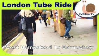 London Underground Tube Ride  West Hampstead To Bermondsey  Jubilee Line  Slow TV  Episode 63 [upl. by Tabber]