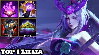 Wild Rift Lillia  Top 1 Lillia Gameplay Rank season 15 [upl. by Alberik518]