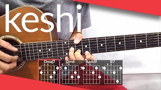 magnolia keshi Guitar Tutorial  Chords [upl. by Giess]