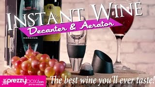 Instant Wine Decanter amp Aerator  Become A True Wine Connoisseur [upl. by Siddon]