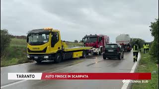 14 NOVEMBRE 2024 TARANTO AUTO FINISCE IN SCARPATA [upl. by Chappell]