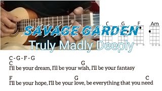 Savage Garden  Truly Madly Deeply Chords Lyrics [upl. by Nalac]