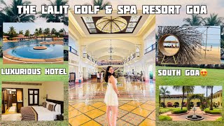 The Lalit golf amp spa resort Goa  best luxury hotel in South Goa Private beach  Room tour  buffet [upl. by Nosbig]