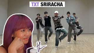 A RETIRED DANCERS POV— TXT quotSrirachaquot SongDance Practice [upl. by Nassah192]