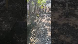 Open canal preparation everyone construction thankyouforwatching [upl. by Grew258]