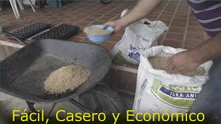 Preparar sustrato sencillo y económico para sembrar frutas y hortalizas en bandejas [upl. by Nabroc874]