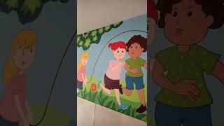 Wall painting at school shorts [upl. by Ritter]