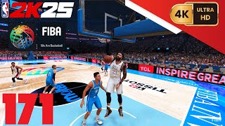 NBA 2K25 My Career PC 4K EP171 Off Season Activity FIBA World Cup Quarterfinals Greece Vs USA [upl. by Repard530]