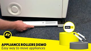 How to use Appliance Rollers to Move Heavy Appliances [upl. by Nuahsak]