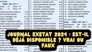 Le journal Exetat 2024 estil disponible  Vrai ou faux  la vérité sur le journal de lExetat [upl. by Tung906]