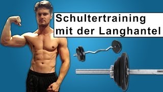 Krasses Schultertraining in 5 Min Langhantel Training [upl. by Mufi427]