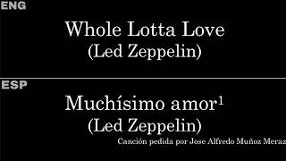 Whole Lotta Love Led Zeppelin — LyricsLetra en Español e Inglés [upl. by Olwena]