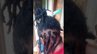 Relocking in a perfect waydreadlocks reels viralvideo viralshortvideo [upl. by Annalee]