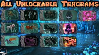 Complete guide to all Unlockable Tekgrams In Ark Survival Evolved Xbox One PS4 PC Updated [upl. by Gayner]