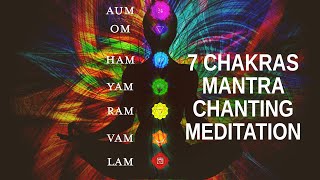 7 Chakras Mantra Chanting Meditation LAM VAM RAM YAM HAM OM AUM [upl. by Vardon190]