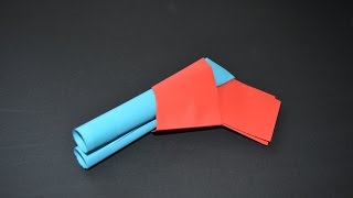 origami  Como hacer una pistola de papel  origami [upl. by Zelde]