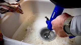 How to unclog my kitchen sink with a drum snake [upl. by Tnomed459]