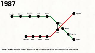 World of metro map ep2 Pyongyang metro evolution [upl. by Eloc935]