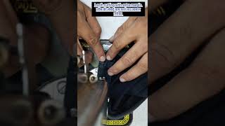 Jeans Alterationlenth cutting with extra marginDenimfashionsewingshorts [upl. by Nytram]