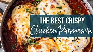 Crispy Chicken Parmesan Recipe THE BEST [upl. by Feirahs]