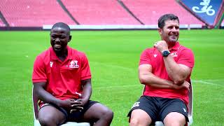 EXCLUSIVE Sanele Nohamba amp Morne Steyn On Life At The Lions 🦁 [upl. by Yalcrab152]