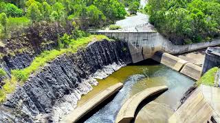 Spillway waterfall flowingwater flowingwatersound flowingwatersounds cascading [upl. by Prissie559]