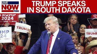 Trump speaks in South Dakota receives endorsement from Gov Kristi Noem  LiveNOW from FOX [upl. by Woodford441]