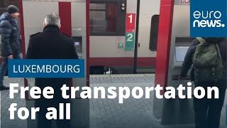 Luxembourg is first country in world to make public transport free [upl. by Anaicul705]