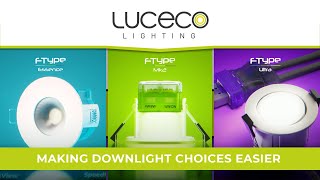 Make Downlighting Choices Easier Lucecos FType Range of FireRated Downlights [upl. by Ramburt]