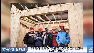 Klamath County students help with transitional housing construction [upl. by Flossy]