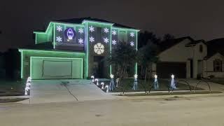 Lights of Christmas by Toby Mac ft Owl City Christmas Display  Huggins Holidays 2023 [upl. by Russi]