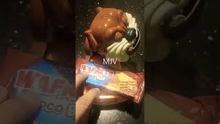 Dont Ever Gets His Wafrets Choco Bar shortvideo satisfying yummyfood waffle maddog [upl. by Akined477]