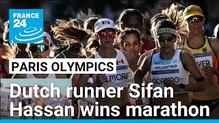 Paris Olympics Dutch runner Sifan Hassan wins marathon • FRANCE 24 English [upl. by Austen529]