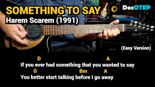 Something To Say  Harem Scarem 1991 Easy Guitar Chords Tutorial with Lyrics [upl. by Xerxes]