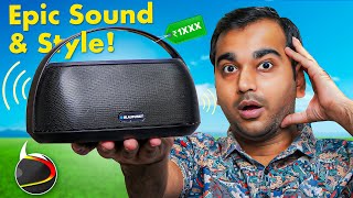 Blaupunkt ATOMIK Grab Bluetooth Speaker Review Sound Battery and More [upl. by Nonnelg]