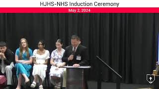 NJHSNHS Induction Ceremony  2024 [upl. by Nosnek]