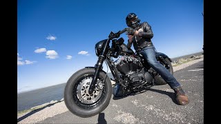 Harley Davidson 48 Forty Eight black bobber racer [upl. by Ameer702]