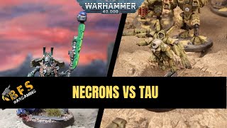 Necrons vs Tau Warhammer 40k Battle Report 10th Edition [upl. by Ysiad]