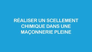 Réaliser un scellement chimique efficace dans une maçonnerie pleine avec tiges filetées [upl. by Valentin267]