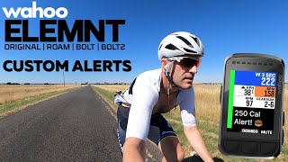 Wahoo ELEMNT Cycling GPS Feature Update  Custom Alerts [upl. by Maximilian]