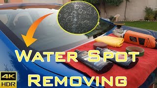 Water Spot Removing On Glass [upl. by Elfont]