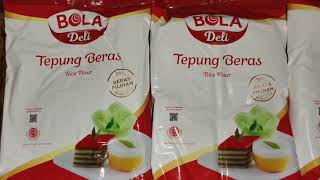 Tepung Beras Cap BOLA Deli [upl. by Atinauq]