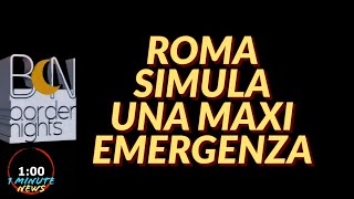 ROMA SIMULA UNA MAXI EMERGENZA  1 Minute News [upl. by Kcirttap402]