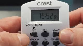 Crest Digital Timer Setup  Part 1 [upl. by Asirap197]