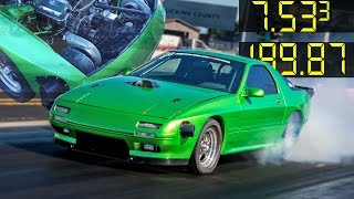 INSANE Engine Swap  Mazda RX7 [upl. by Hcahsem]