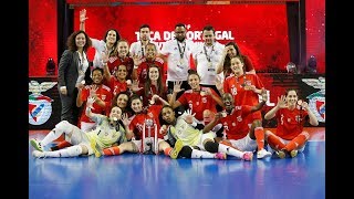 Taça de Portugal futsal feminino SL Benfica 20 Novasemente GD Cavalinho [upl. by Eniowtna]