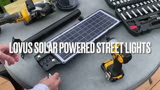 Solar LED Street Lights  Quick Look and Install [upl. by Qahsi]