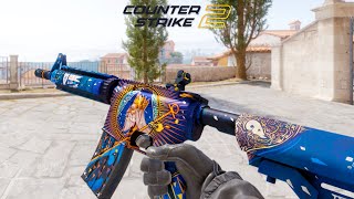 CS2 M4A4  The Emperor  Skin showcase all floats 4K60FPS [upl. by Yeslek821]